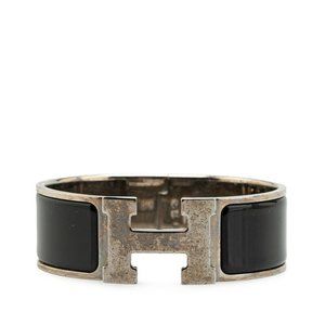 HERMES Black Charm Bracelet